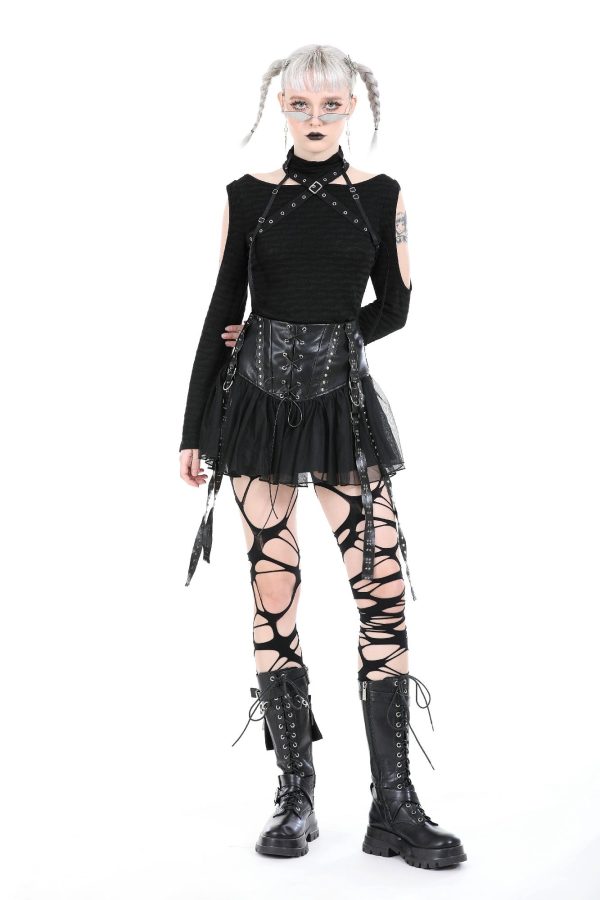 Always Creepin Gothic Skirt by Dark In Love Supply