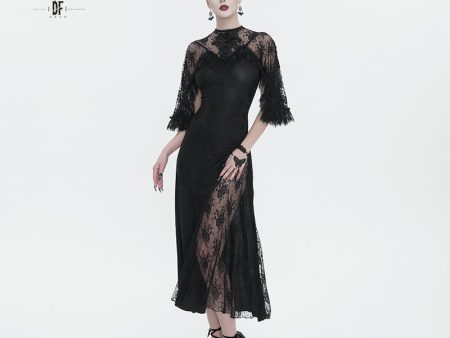 Dead Petunias Lace Dress by Devil Fashion Online Hot Sale