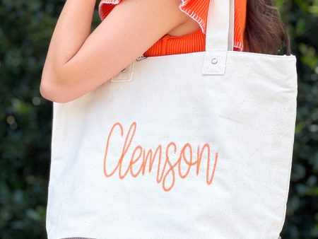 Clemson Script Tote Bag Fashion