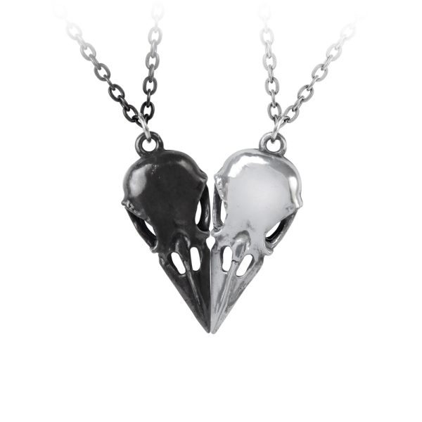 Coeur Pendant Necklace Pair by Alchemy Gothic Online Hot Sale