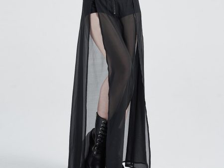 No Time For Sorrow Sheer Skirt by Punk Rave Online now