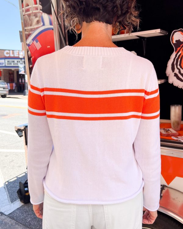 Varsity Stripe Sweater Fashion