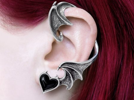 Black Soul Ear Wrap by Alchemy Gothic For Cheap