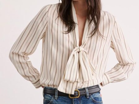 Angelique Tie Neck Blouse Online Sale