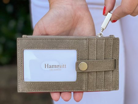 Hammitt 210 West Thin Leather Wallet - Pewter For Discount