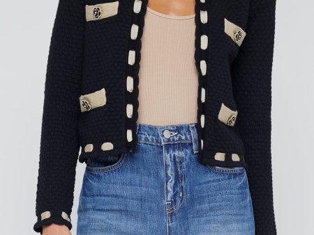 Astor Contrast Trim Cardigan Online Sale