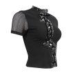 Bella Bolt Lace Up Top by Devil Fashion Fashion