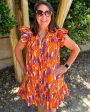 Abby Tailgate Time Dress - Purple and Orange Supply