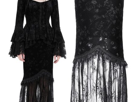 Visit My Grave Gothic Skirt by Dark In Love For Sale