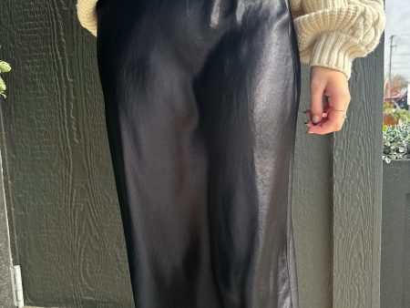 Mirada Satin Midi Skirt For Cheap