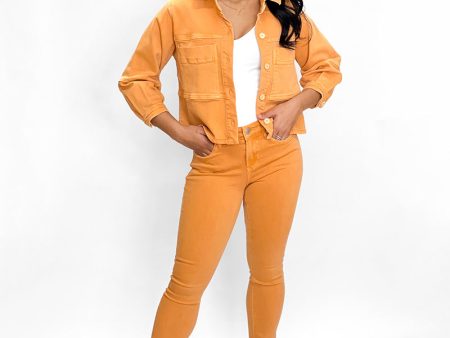 Dear John Gisele High Rise Skinny Jeans - Apricot Crush Supply