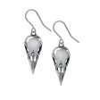 Coeur Crane Earrings by Alchemy Gothic Discount