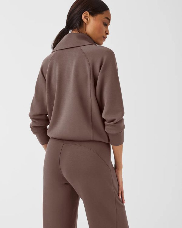 Spanx Airessentials Half Zip | Smoke Online Sale