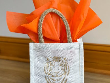 Tiger Petite Gift Tote - Gold Discount