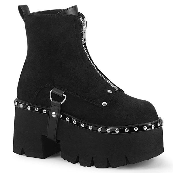 ASHES-100 Vegan Suede Ankle Boots by Demonia Hot on Sale