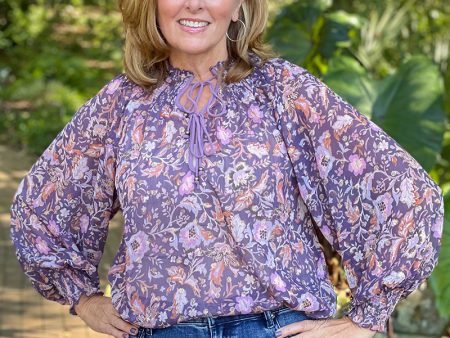 Dear John Mona Floral Blouse - Golden Iris Hot on Sale