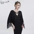 Dark Fae Lace Trim Dress by Eva Lady Online