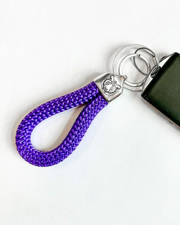 Tiger Rope Key Chain - Purple Hot on Sale