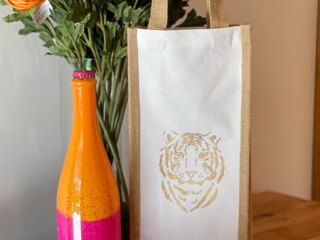 Easy Tiger Wine Bag - Gold Online now