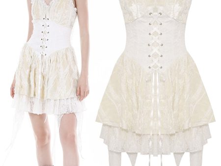 Velvet Meringue Corset Lace Up Dress by Dark In Love Fashion