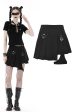 Claire Leg Harness Pleated Skirt by Dark In Love Cheap