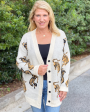 Tiger Walk Cardigan - Beige Online