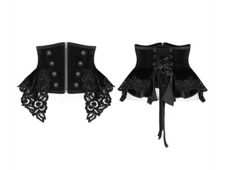 Tristezza Underbust Corset by Punk Rave Cheap