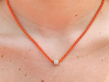 Cassie Orange Necklace For Cheap