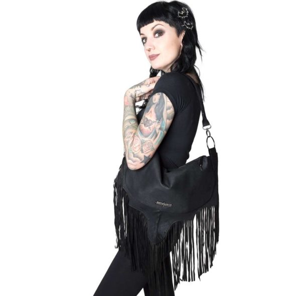 Bat Wing Fringe Shoulder Bag by Kreepsville 666 Supply