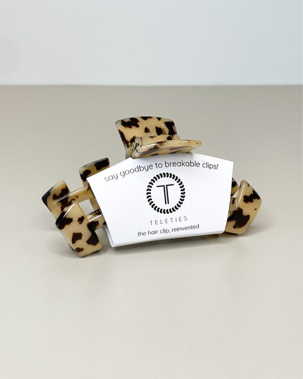 Teleties Hair Clip - Blonde Tortoise Discount