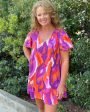 Clemson Spirit Flutter Sleeve Shift Dress Online now