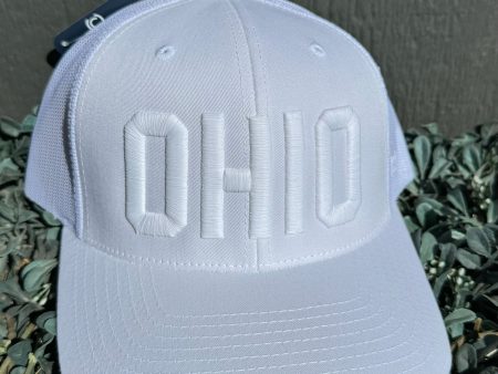 White OHIO Trucker Hat Hot on Sale