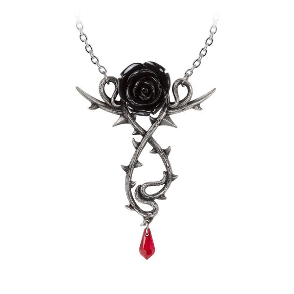 Carpathian Rose Necklace by Alchemy Gothic For Cheap