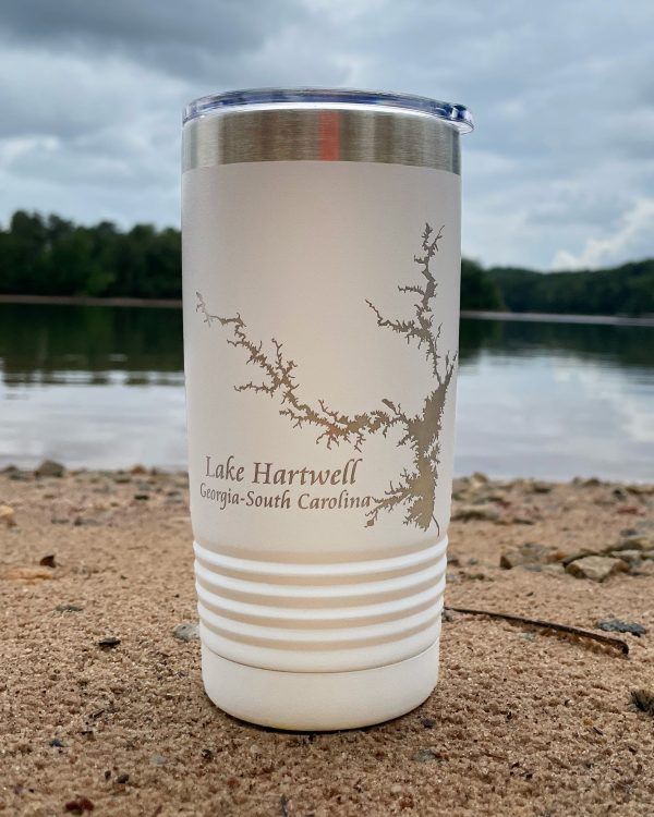 Lake Hartwell Tumbler 20 oz - White Discount