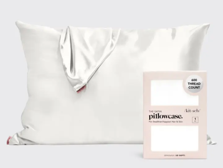 Satin Pillowcase - Ivory Cheap