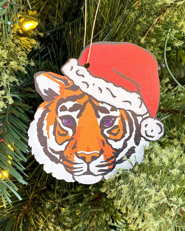 Santa Tiger Ornament Hot on Sale