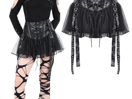 Always Creepin Gothic Skirt by Dark In Love Supply