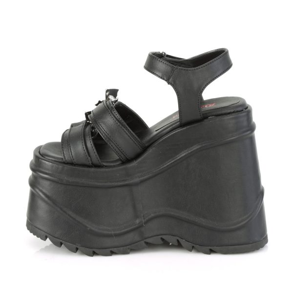 WAVE-13 Bat Platform Sandals by Demonia Online now