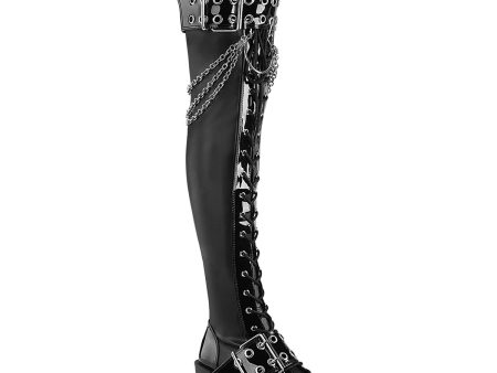 BRATTY-304 Over-The-Knee Boots by Demonia Sale