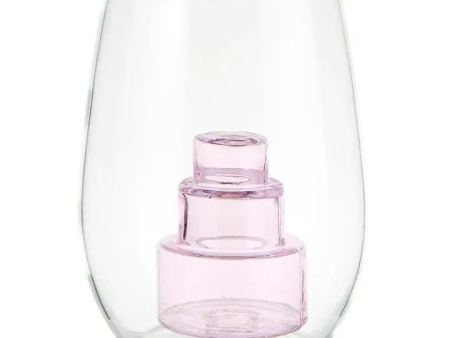 Stemless Wine Glass with Figurine - Cake Hot on Sale