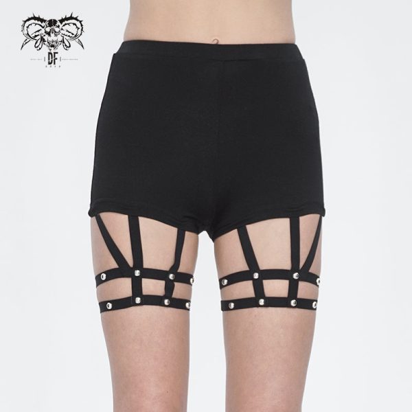 Brodie Gothic Shorts by Devil Fashion For Sale