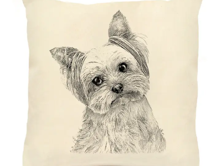 Yorkie Large Pillow 20x20 Online Sale