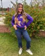 Tiger Love Sweatshirt - Purple Discount