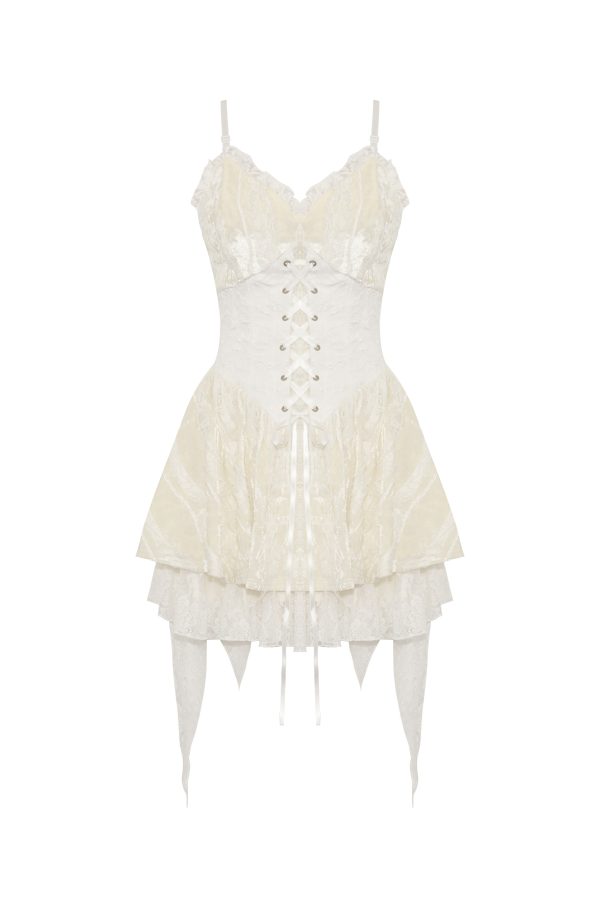 Velvet Meringue Corset Lace Up Dress by Dark In Love Fashion