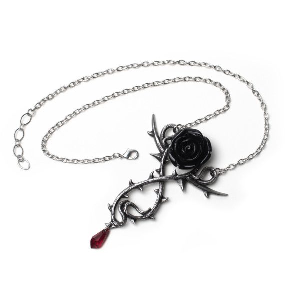 Carpathian Rose Necklace by Alchemy Gothic For Cheap