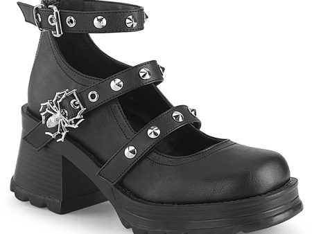 BRATTY-30 Spider Chunky Heels by Demonia For Discount