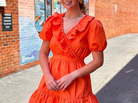 All the Ruffles Dress Online Hot Sale