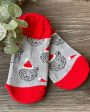 Cozy Christmas No Show Socks - Tiger Santa Discount