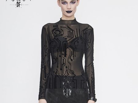 Circuit Mesh Top by Devil Fashion Sale