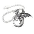 The Whitby Wyrm Pendant Necklace by Alchemy Gothic Online Sale